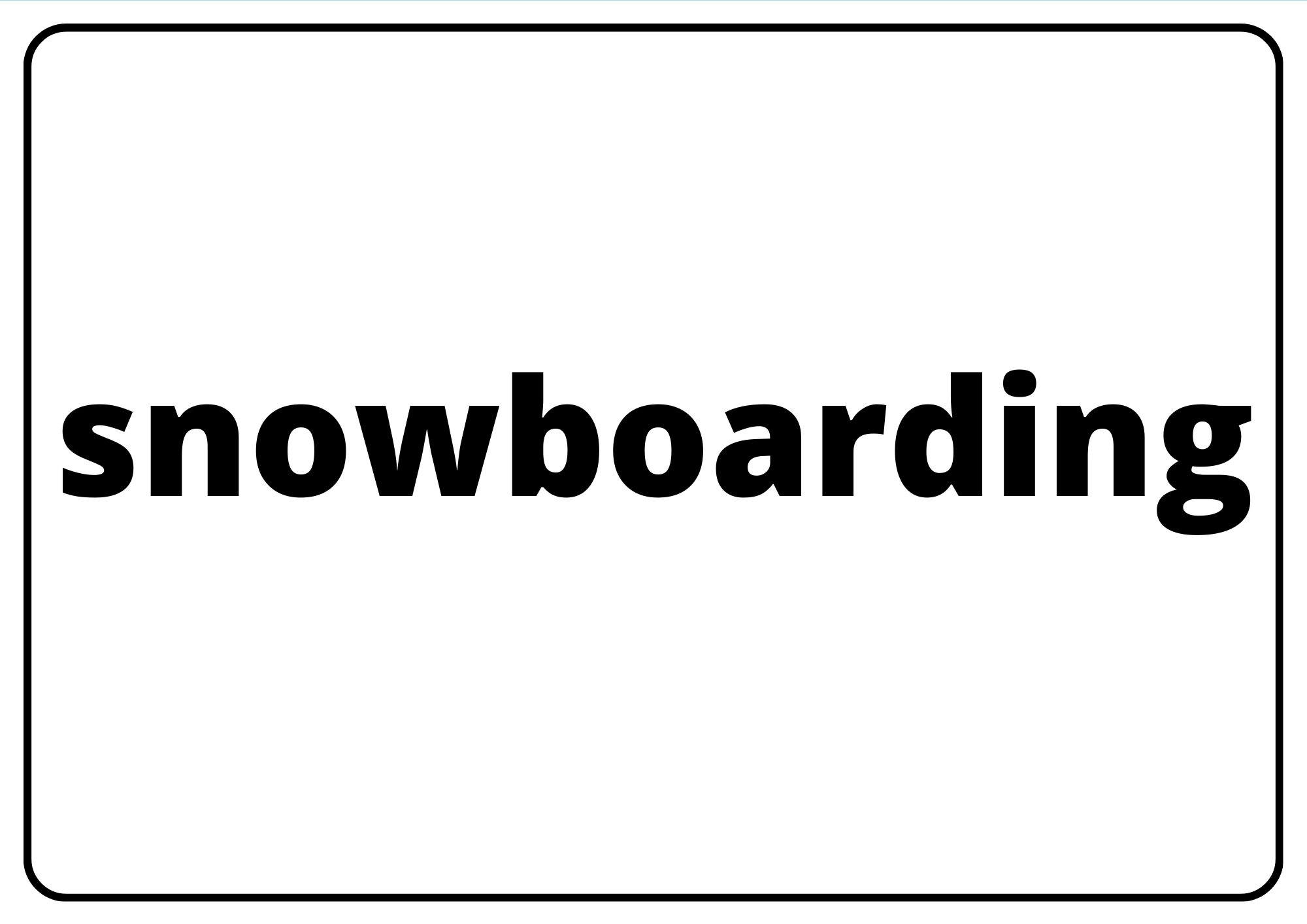snowboarding